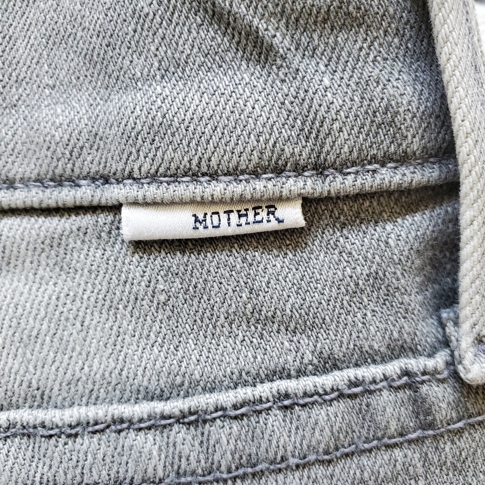 MOTHER Gray Skinny Jeans Distressed. Size 29 - Picture 9 of 9